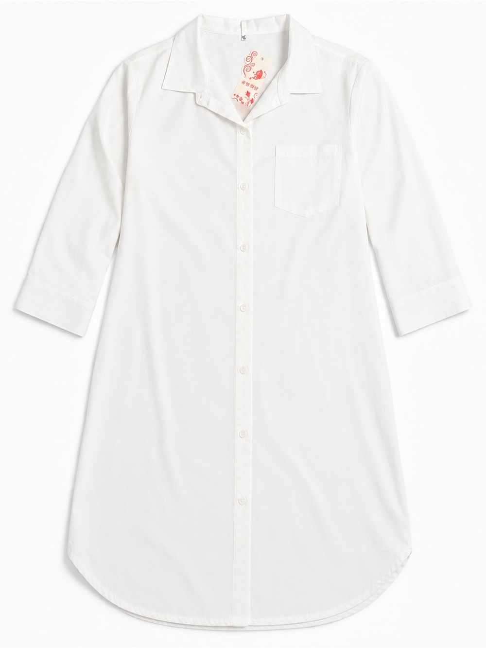 Women's White Button-down dress